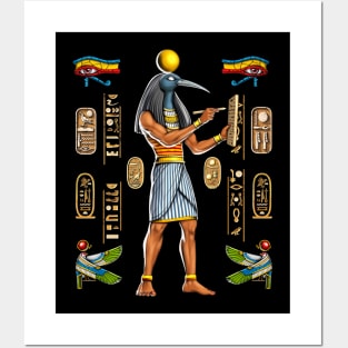 Egyptian Mythology God Thoth Posters and Art